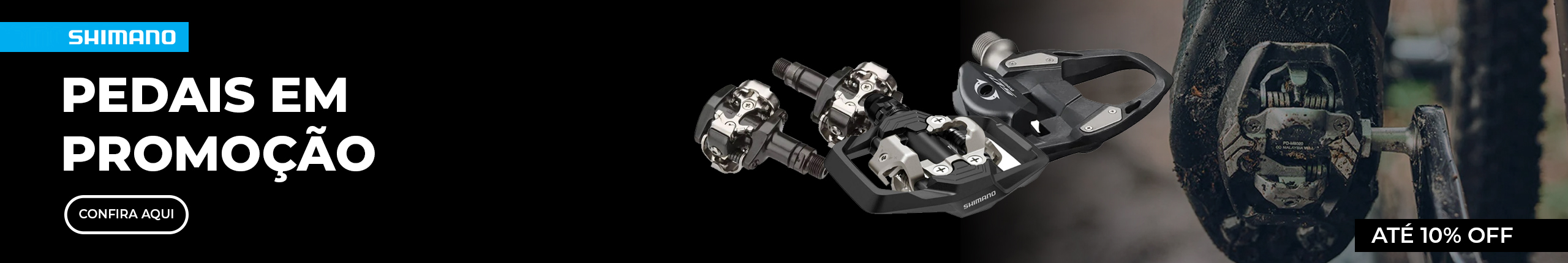 Pedal com 10% de descontos
