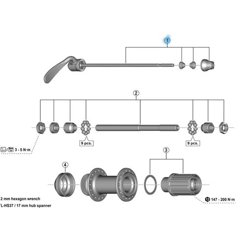 Blocagem Para Cubo Fh-m3050 170mm