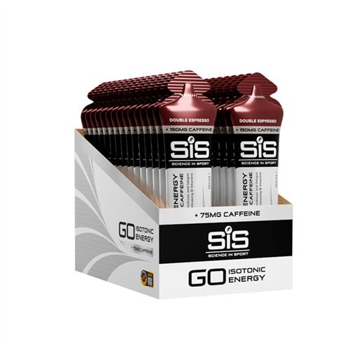 Gel Isotonico Go Energy Com Cafeina 60ml Double Espresso Cx 30